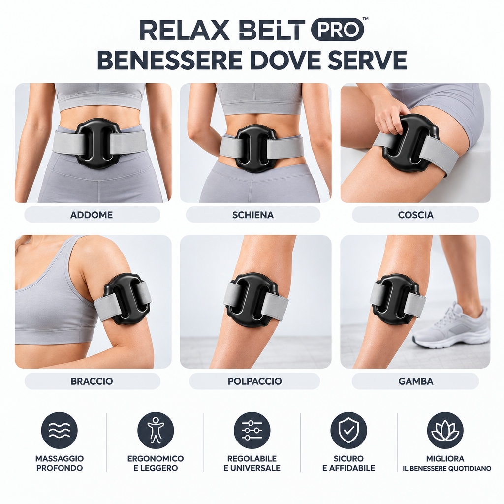 Relax Belt Pro – Fascia massaggiante riscaldante
