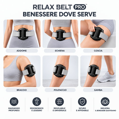 Relax Belt Pro – Fascia massaggiante riscaldante